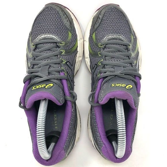 ASICS Gel Exalt Running Shoe Silver Blue Green W 6 - Picture 6 of 8